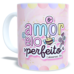 Caneca Branca de Polímero