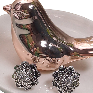 BRINCO ZIRCONIA ELIENEJOIAS BANHADO RÓDIO  BRANCO
