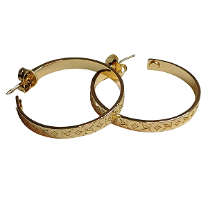 BRINCO LISO BANHADO A OURO18K