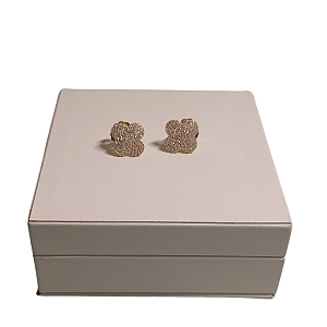 BRINCO ZIRCONIA BANHADO OURO 18K