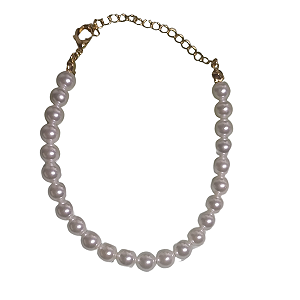 PULSEIRA PEROLA SHEL BANHADO OURO 18K
