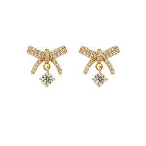 BRINCO ZIRCONIA BANHADO OURO 18K