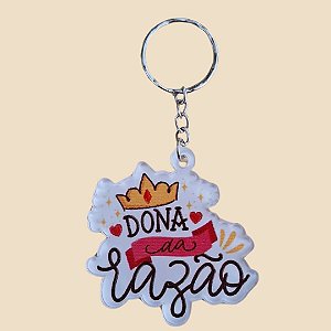 Chaveiros em acrílico personalizados
