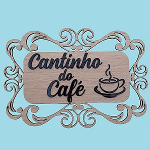 Placa cantinho café