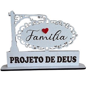 Placa Família Projeto de Deus