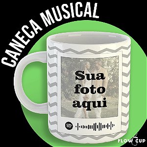 Caneca Musical com Foto