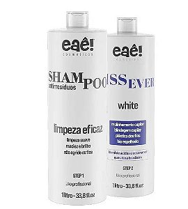 Kit Lissever White Escova Progressiva  2x1000ml - EAÊ Cosméticos