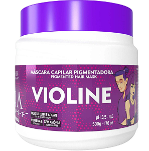 Máscara Capilar Pigmentadora Troia Colors Violine 500g Cor fantasia - Troia Hair