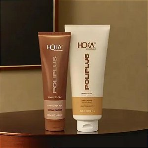 KIT SHAMPOO 300 ML E MÁSCARA NUTRIÇÃO POLIPLUS TEIA HOKA 470 GR