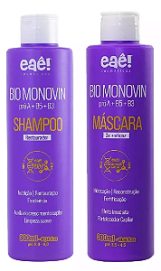 Kit 2 Passos Bio Monovin Shampoo E Máscara 300ml Eaê