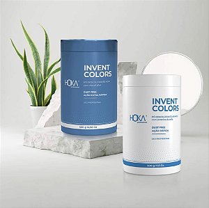 Pó Descolorante Invent Colors 500g HOKA Professional Uso Profissional