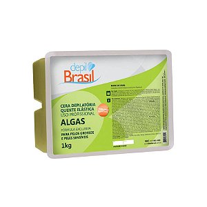 Cera Depilatória Quente Elástica Algas Depil Brasil 1kg