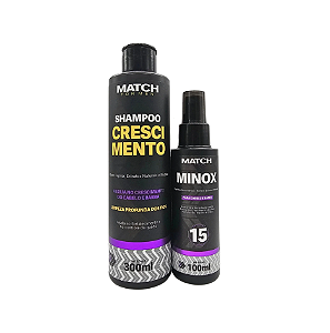 Kit Shampoo + Minox Forta Loção P Crescimento Cabelo E Barba
