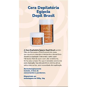 CERA DEPIL BRASIL DAMASCO COM CRAVO 1KG