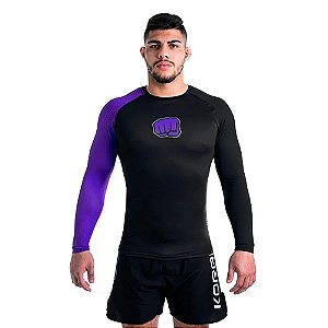 Rash Guard Roxa Kombat Manga Longa Koral