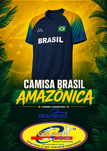CAMISA BRASIL AMAZONICA RAGLAN MASCULINO