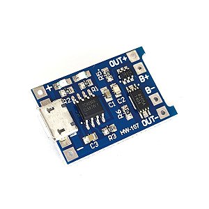 Módulo Carregador de Bateria Litio Micro USB  HW107