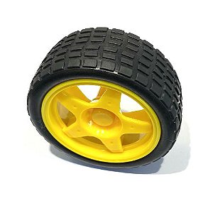 Roda 68mm para Chassi Robo Robótica