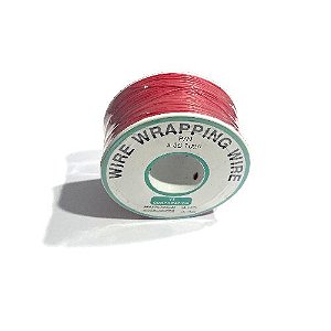 1 Metro Fio Wrap 30AWG Vermelho