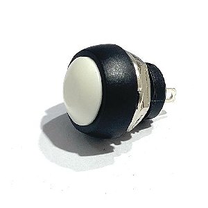 Push Button 12mm Impermeável Branco