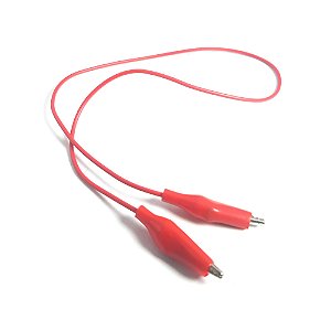 Fio Cabinho Com Garra Jacaré - Vermelho
