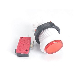 Botão de Acrílico para Arcade - Vermelho