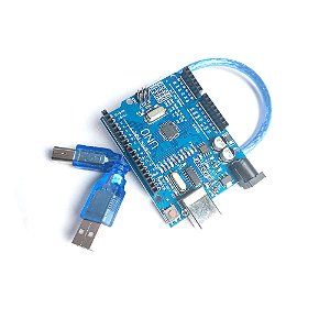 Arduino Uno R3 SMD CH340 + Cabo Usb para Arduino