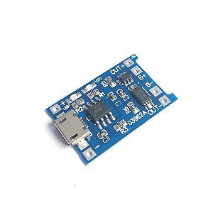 Modulo micro Usb Carregador bateria litio Tp4056 com proteção