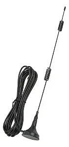 ANTENA 29CM 15DBI 5G COM CABO 1,5 METROS CONECTOR SMA MACHO (COM PINO CENTRAL)