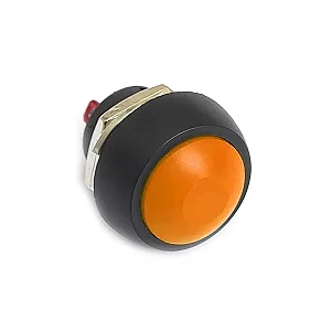 Push Button 12mm Impermeável  - LARANJA