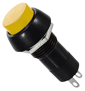 CHAVE TACTIL PBS-11B 2T 12mm SEM TRAVA - AMARELO
