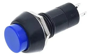 CHAVE TACTIL PBS-11B 2T 12mm SEM TRAVA - AZUL
