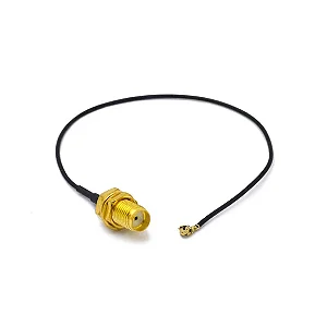 CABO PIGTAIL U.FL COM CONECTOR SMA FEMEA (SEM PINO CENTRAL) - 15CM