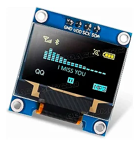 DISPLAY LCD OLED  I2C 0.96" AZUL - COR UNICA