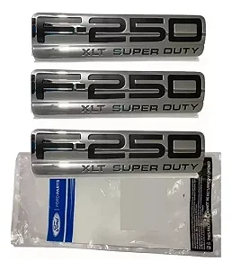 Emblema Paralama F250 Xlt Super Duty 1998/2011 Original 3un
