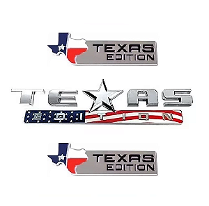 Kit Emblemas Texas Edition Americano Ford F250 Ranger Dodge Ram