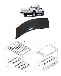 Moldura Direita Acabamento Externo Coluna Teto F250 350 4000