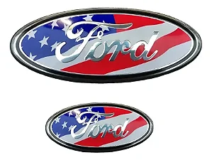 Emblema Eua Grade Dianteira Ford F250 F350 F4000 Frente Nova