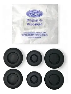 Kit 6 Borrachas Tampao Interno Retrovisor F250 F350 F4000