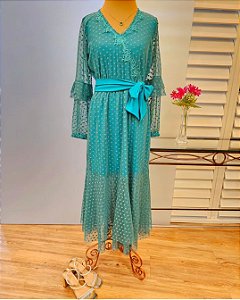 Vestido midi tule festa