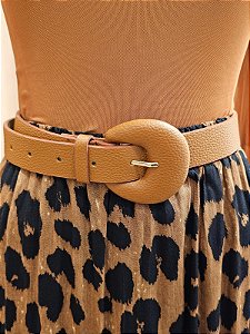 Cinto meia lua cor caramelo