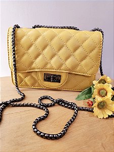 Bolsa amarela matelassê ✨️