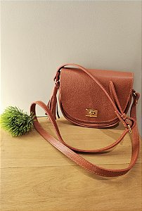 Bolsa mini 100% couro caramelo ✨️