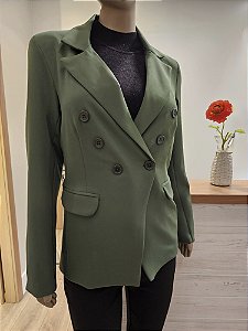 Blazer alfaiataria verde escuro ♡
