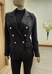 Blazer alfaiataria modelo Balmain preto 🖤