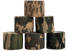 Fita Camuflada para pesca Elástica Tan Camuflagem Bandagem Esportiva Camuflada