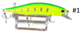 Isca Artificial Sahara HB 219 Mini Meia Água Flutuante 12 cm 12,8g Várias Cores