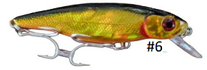 Isca Artificial Sahara HB 186 Mini Meia Água Flutuante 8 cm 8g Várias Cores