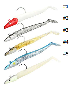 Isca Artificial Camarão De Silicone Com Aço Jig Shad 11 cm 19 gr Várias Cores