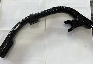Tubo Respirador Snorkel Com Válvula E Quebra Onda - Mergulho